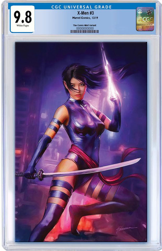 X-MEN #3 DX SHANNON MAER PSYLOCKE VIRGIN VARIANT LIMITED TO 600 WITH NUMBERED COA CGC 9.8 PREORDER