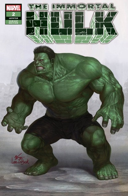 IMMORTAL HULK #2 INHYUK LEE VARIANT LIMITED TO 800 WITH NUMBERED CoA