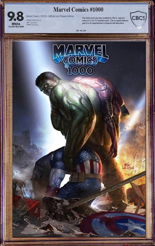 MARVEL COMICS #1000 INHYUK LEE 'ENDGAME' ULTIMATE CBCS 9.8 EDITION LIMITED TO 250