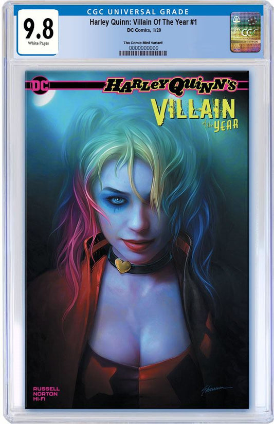 HARLEY QUINN VILLAIN OF THE YEAR #1 SHANNON MAER CUSTOMER APPRECIATION TRADE DRESS VARIANT LIMITED TO 3000 CGC 9.8