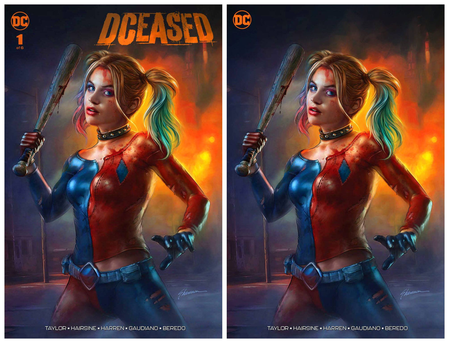 DCEASED #1 SHANNON MAER TRADE DRESS/MINIMAL TRADE VARIANT SET LIMITED TO 1000 SETS