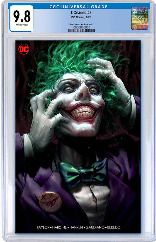 DCEASED #3 DERRICK CHEW MINIMAL TRADE DRESS VARIANT LIMITED TO 1000 CGC 9.8 PREORDER