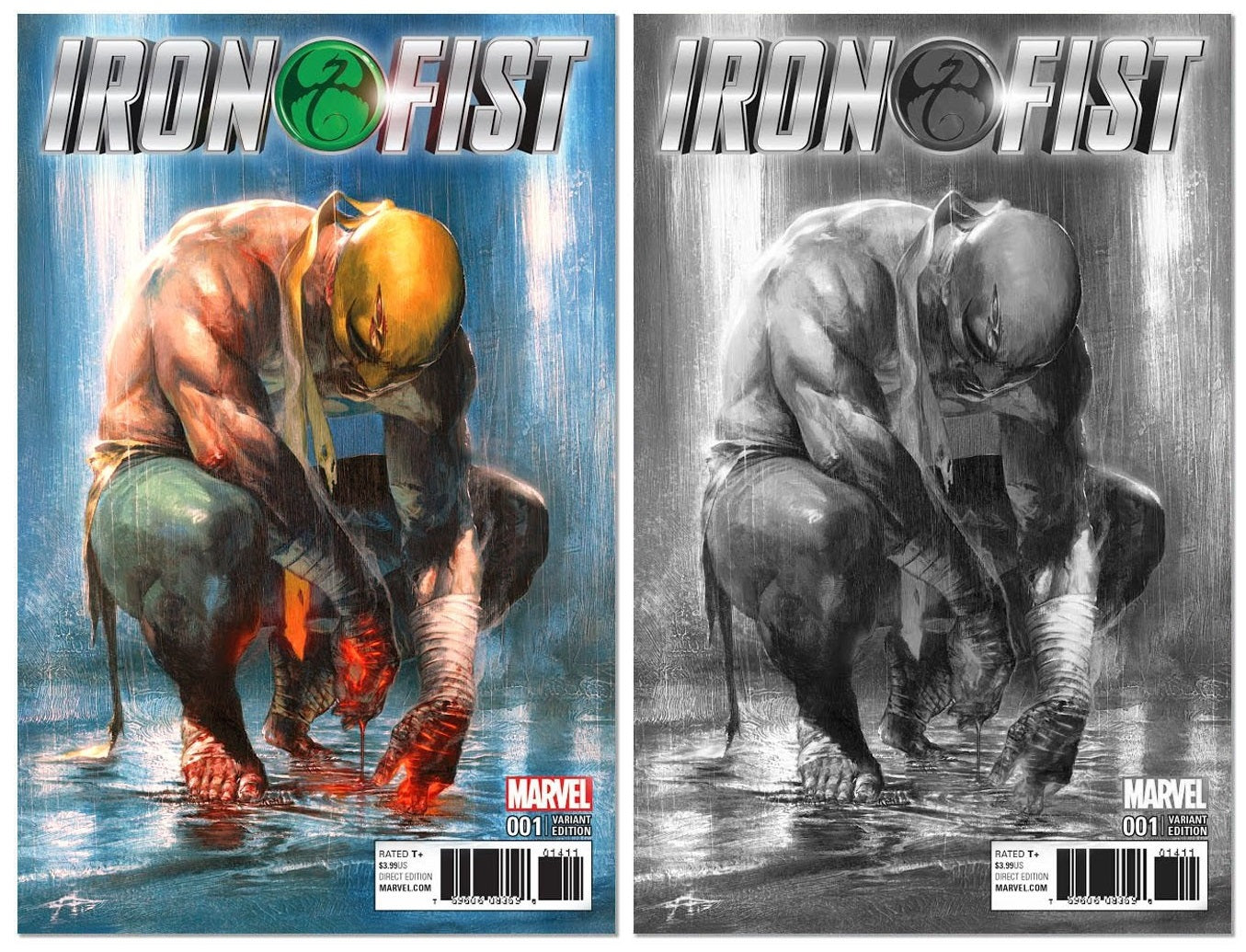 IRON FIST #1 GABRIELE DELL’OTTO VARIANT COLOUR AND B&W LIMITED TO 1500 SETS