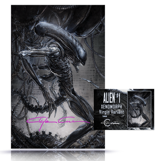ALIEN #1 CLAYTON CRAIN EXCLUSIVE XENOMORPH VIRGIN VARIANT CLASSIC SIGNATURE LIMITED TO 1000 COPIES WITH NUMBERED COA