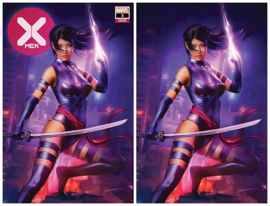 X-MEN #3 DX SHANNON MAER PSYLOCKE TRADE/VIRGIN VARIANT SET LIMITED TO 600 SETS WITH NUMBERED COA