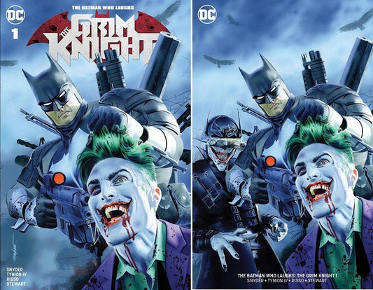 BATMAN WHO LAUGHS THE GRIM KNIGHT #1 MIKE MAYHEW TRADE/MINIMAL TRADE VARIANT SET LIMITED TO 700 SETS