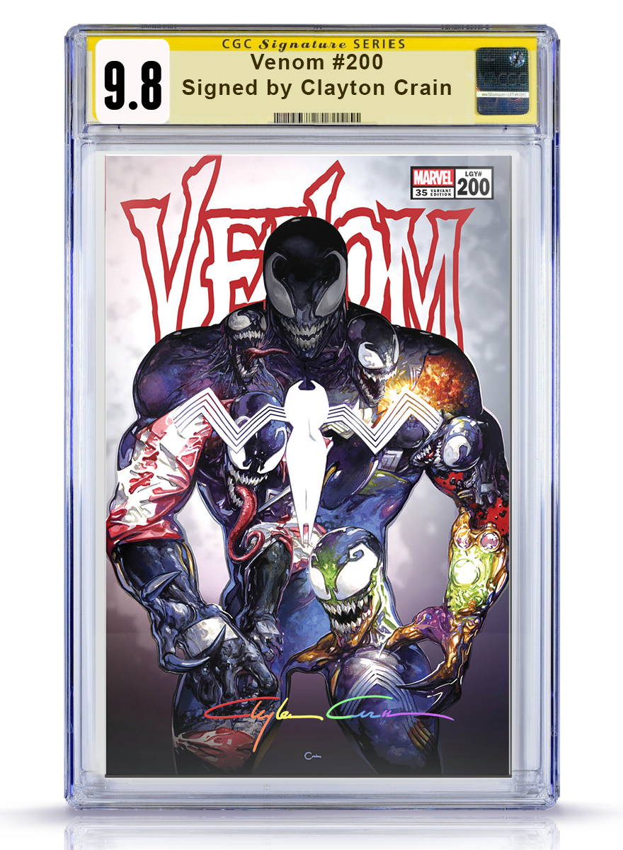 VENOM #200 CLAYTON CRAIN TRADE DRESS VARIANT CGC SS 9.8 WITH INFINITY SIGNATURE