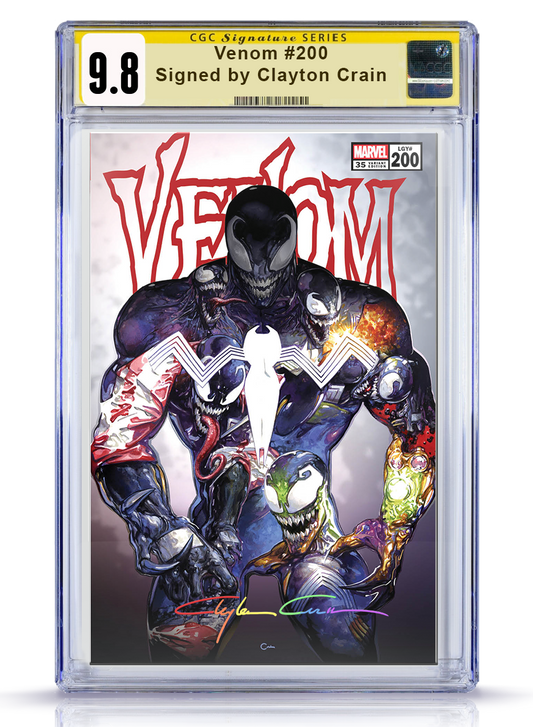 VENOM #200 CLAYTON CRAIN TRADE DRESS VARIANT CGC SS 9.8 WITH INFINITY SIGNATURE