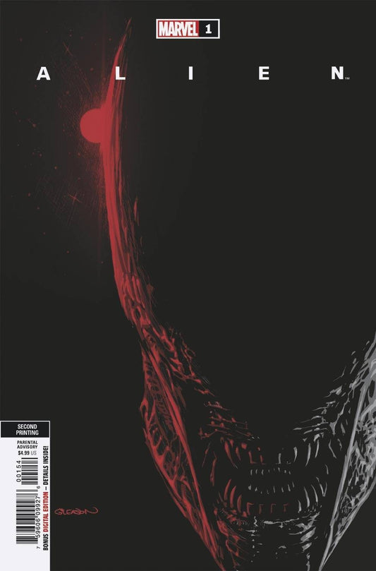 ALIEN #1 1:25 GLEASON 2ND PRINT VIRGIN VARIANT