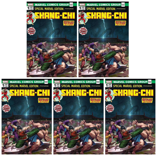 SHANG-CHI #1 DERRICK CHEW HOMAGE VARIANT LIMITED TO 1000 COPIES WITH NUMBERED COA - 5 PACK