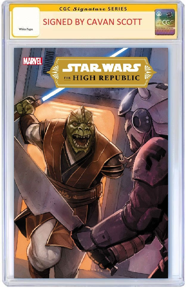 STAR WARS HIGH REPUBLIC #2 CGC SS SIGNED BY WRITER - CAVAN SCOTT