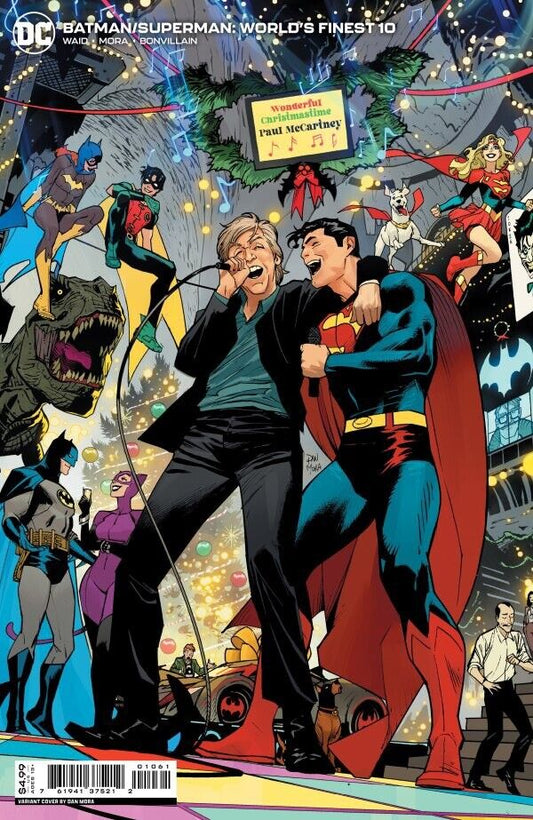 BATMAN SUPERMAN WORLDS FINEST #10 DAN MORA HOLIDAY 'PAUL MCCARTNEY' VARIANT