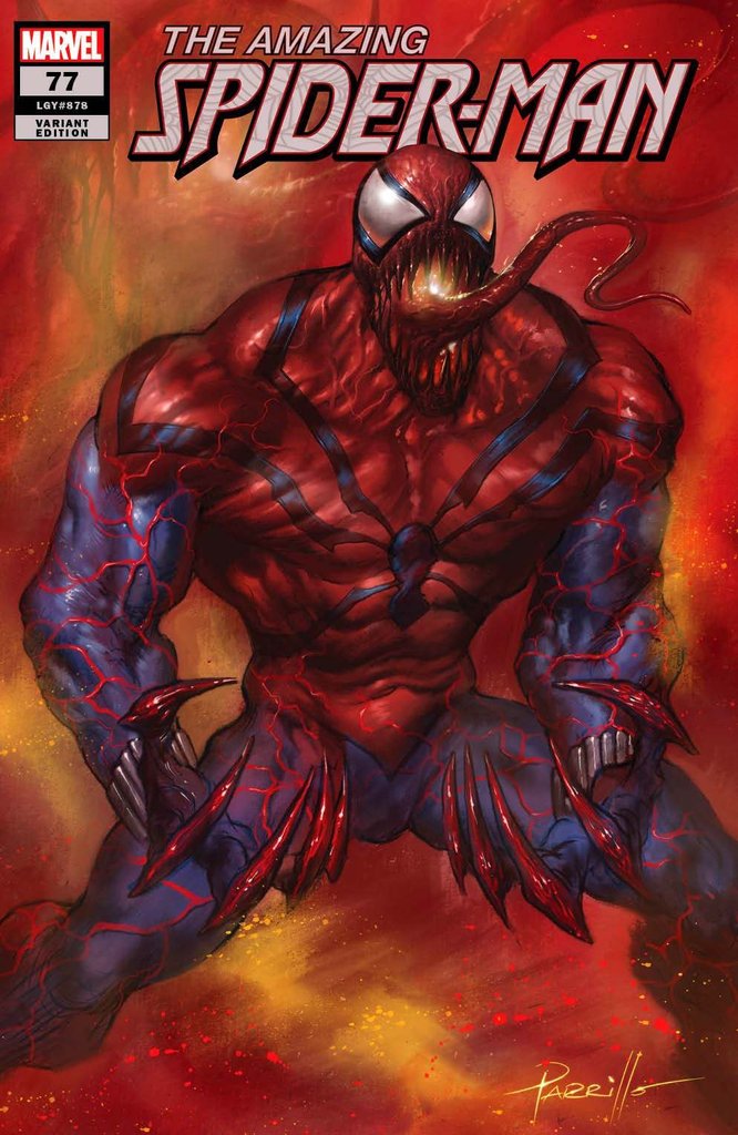 AMAZING SPIDER-MAN #77 LUCIO PARRILLO CARNAGE TRADE DRESS VARIANT LIMITED TO 3000