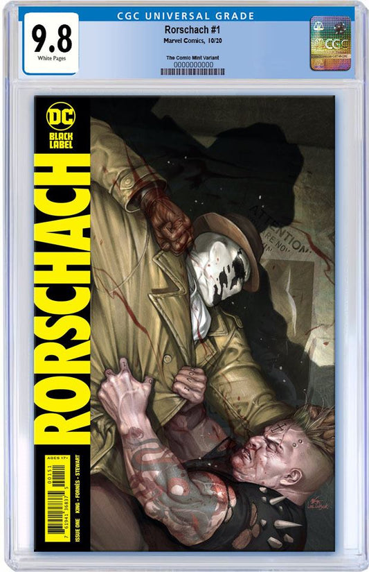 RORSCHACH #1 INHYUK LEE VARIANT LIMITED TO 600 COPIES WITH NUMBERED COA CGC 9.8 PREORDER