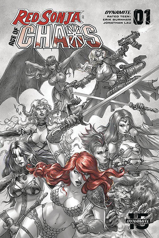 22/01/2020 RED SONJA AGE OF CHAOS #1 1:40 QUAH HELL RED VARIANT