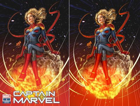 CAPTAIN MARVEL #1 DAVID NAKAYAMA LOSH HOMAGE TRADE DRESS/VIRGIN VARIANT SET LIMITED TO 1000 SETS
