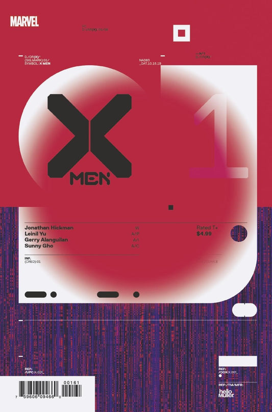 X-MEN #1 1:10 MULLER DESIGN VARIANT DX