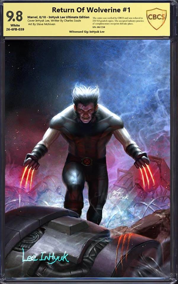 RETURN OF WOLVERINE #1 IN-HYUK LEE ULTIMATE CBCS SS 9.8 VARIANT LIMITED TO 250