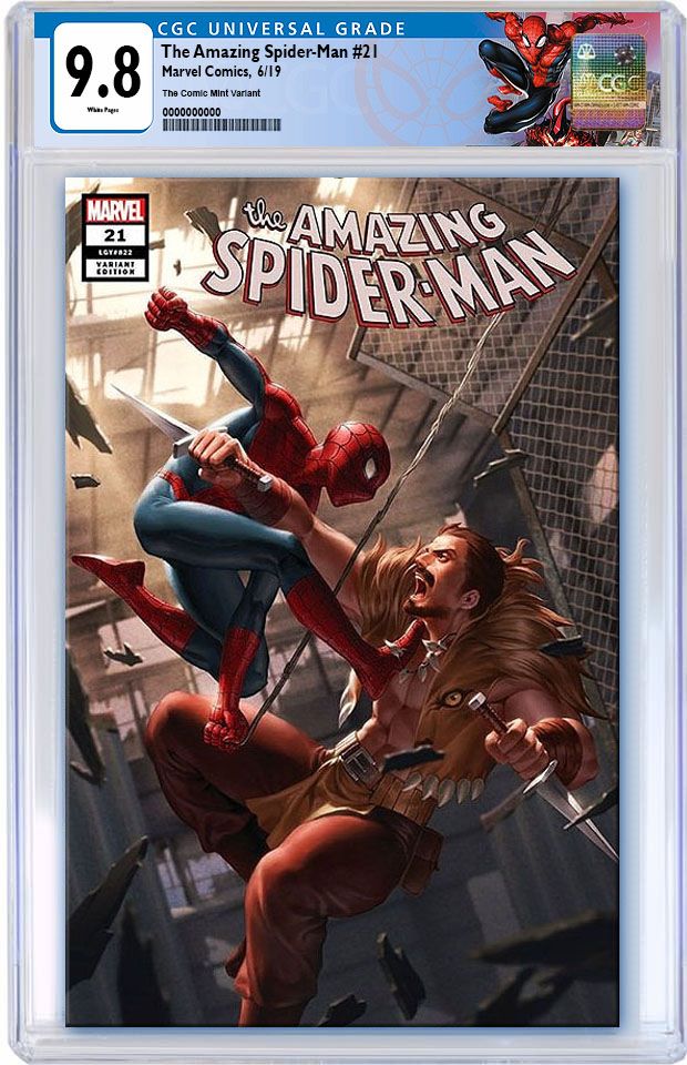 AMAZING SPIDER-MAN #21 JUNGGEUN YOON TRADE DRESS VARIANT LIMITED TO 1000 CGC 9.8 SPIDERMAN LABEL PREORDER