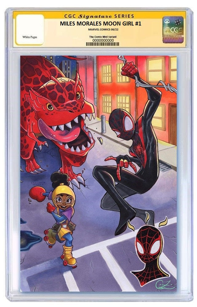 MILES MORALES MOON GIRL #1 CHRISSIE ZULLO VIRGIN VARIANT LIMITED TO 600 WITH COA CGC REMARK PREORDER