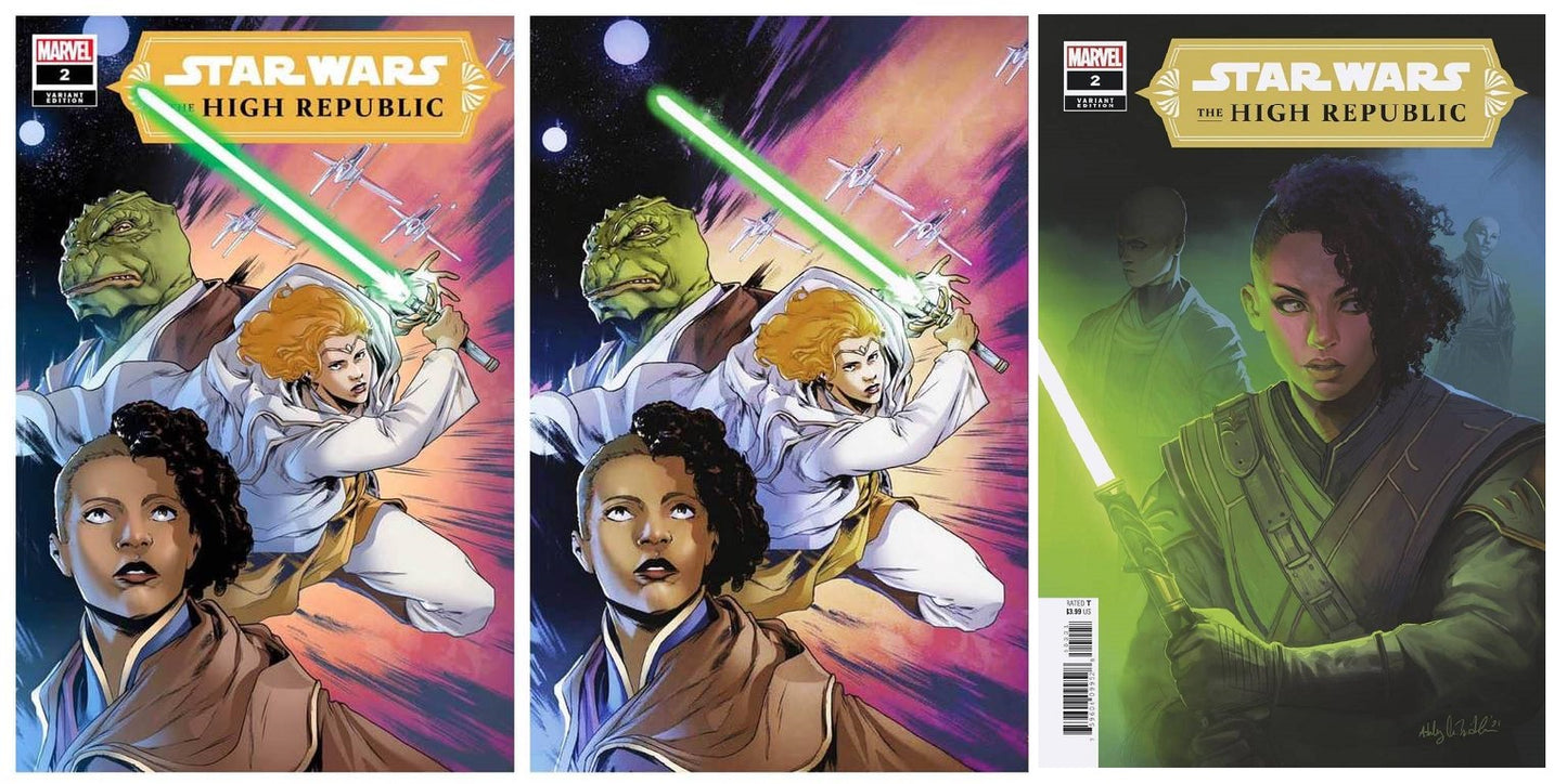 STAR WARS HIGH REPUBLIC #2 PAOLO VILLANELLI TRADE/VIRGIN VARIANT SET LIMITED TO 1000 SETS & 1:25 WITTER VARIANT