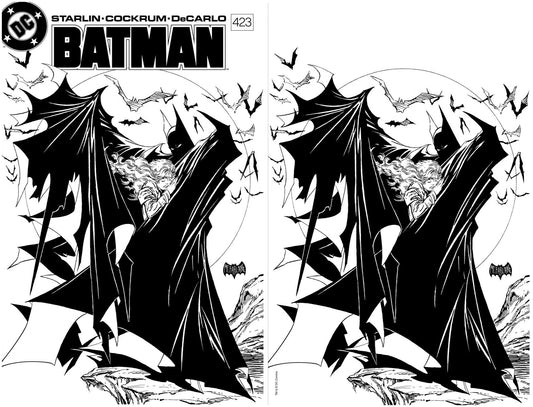 BATMAN #423 TODD MCFARLANE ORIGINAL ART VARIANT 2 SET LIMITED TO 1000 COPIES