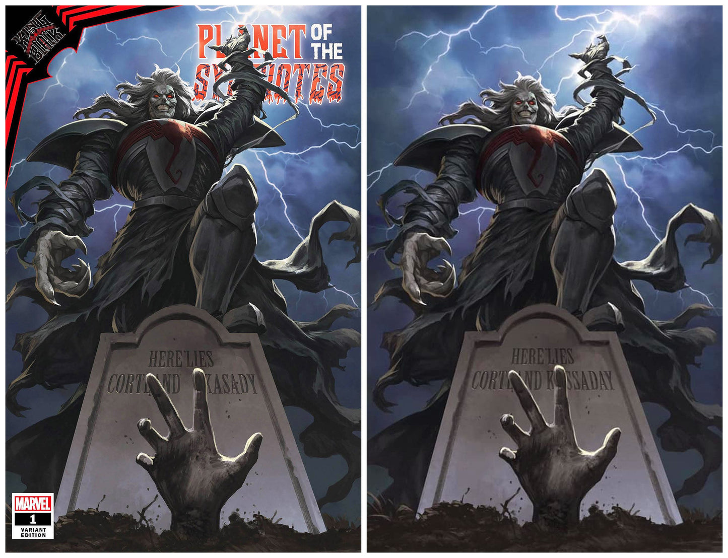 KING IN BLACK PLANET OF SYMBIOTES #1 SKAN SRISUWAN TRADE/VIRGIN VARIANT SET LIMITED TO 800 SETS WITH COA