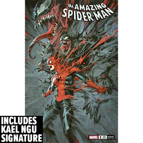 AMAZING SPIDER-MAN #1 (2022) KAEL NGU TRADE DRESS FAN EXPO VARIANT LIMITED TO 3000 - SIGNED WITH COA