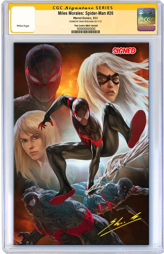 MILES MORALES SPIDER-MAN #26 SKAN ULTIMATE FALLOUT 4 DJURDJEVIC HOMAGE VIRGIN VARIANT LIMITED TO 1000 CGC SS PREORDER