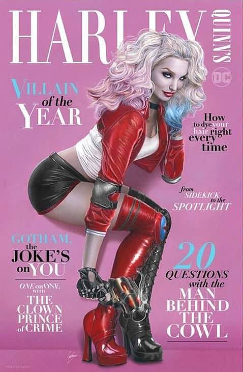 HARLEY QUINN VILLAIN OF THE YEAR #1 NATALI SANDERS TRADE DRESS VARIANT LIMITED TO 1500 WITH NUMBERED COA