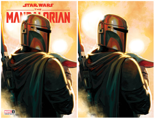STAR WARS MANDALORIAN #1 STEPHANIE HANS TRADE/VIRGIN VARIANT SET LIMITED TO 600 SETS WITH COA