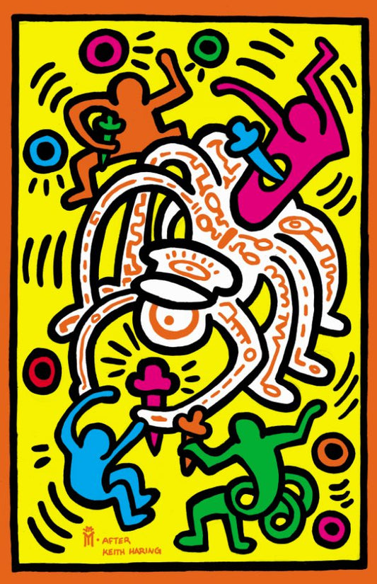 ICE CREAM MAN #34 MIGUEL MERCADO 'KEITH HARING HOMAGE FINE ART' VARIANT LIMITED TO 400 COPIES WITH NUMBERED COA