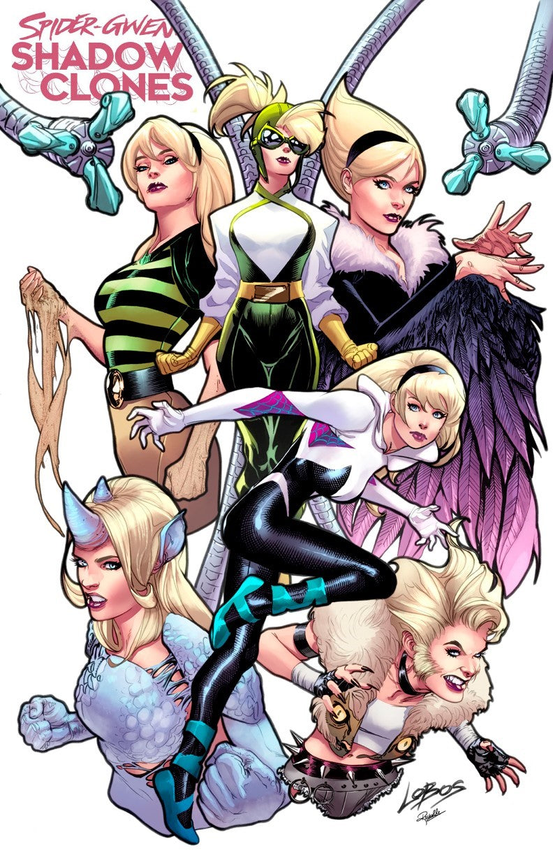 SPIDER-GWEN SHADOW CLONES #1 PABLO VILLALOBOS VARIANT LIMITED TO 600 COPIES WITH NUMBERED COA