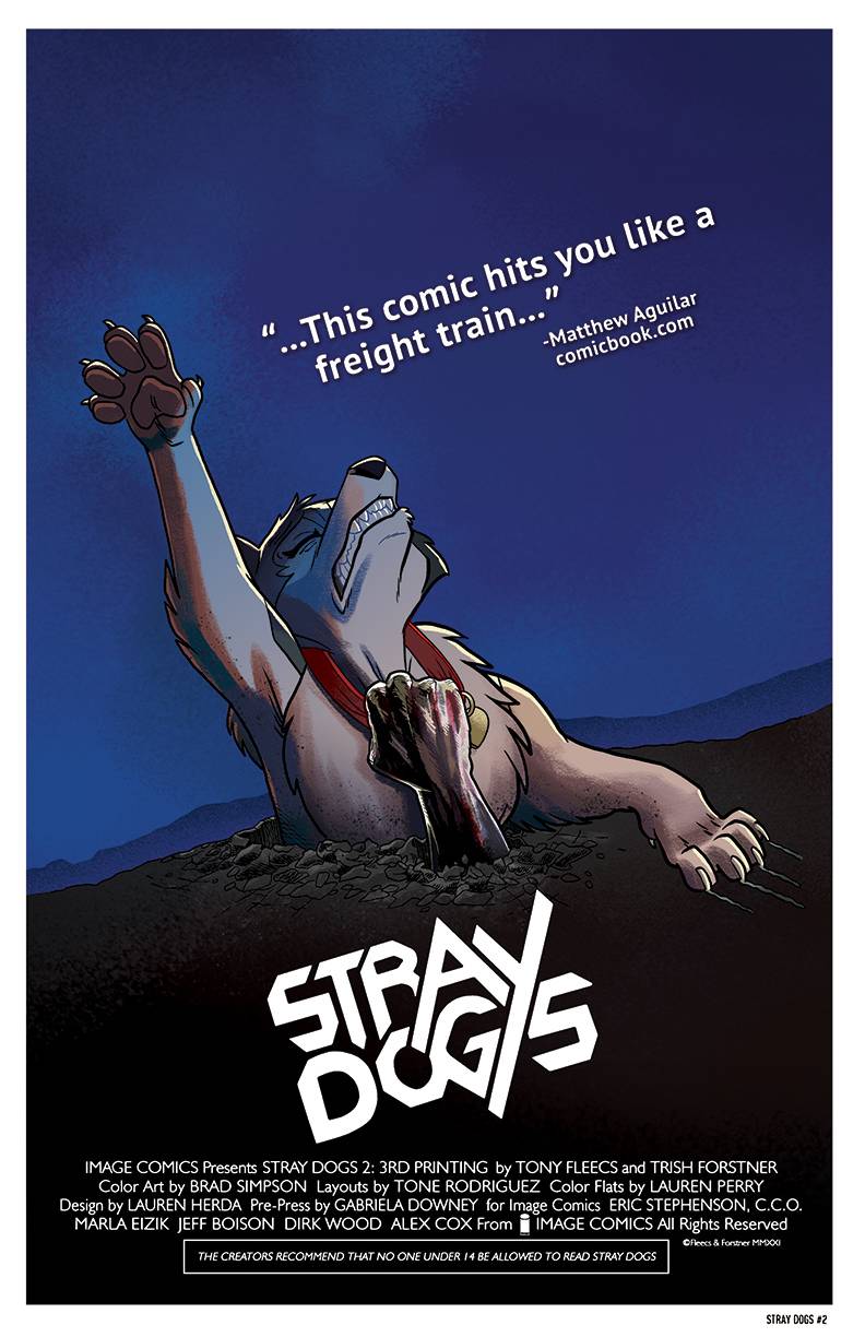STRAY DOGS #2 3RD PRINT