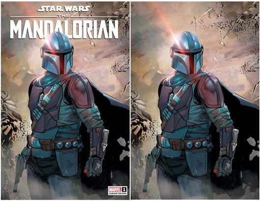 STAR WARS MANDALORIAN #1 SARA PICHELLI TRADE/VIRGIN VARIANT SET LIMITED TO 777 SETS WITH NUMBERED COA
