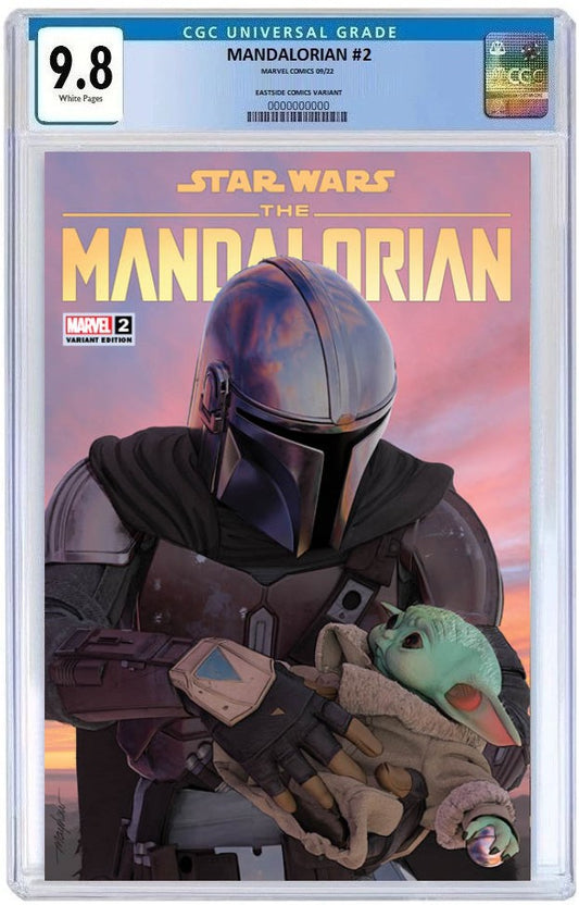 STAR WARS MANDALORIAN #2 MIKE MAYHEW TRADE DRESS VARIANT LIMITED TO 3000 CGC 9.8 PREORDER