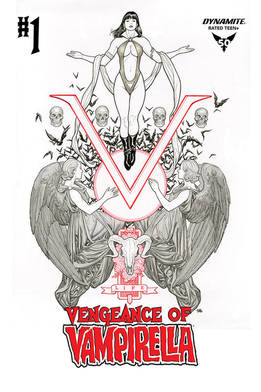 09/10/2019 VENGEANCE OF VAMPIRELLA #1 1:50 CHO B&W VARIANT