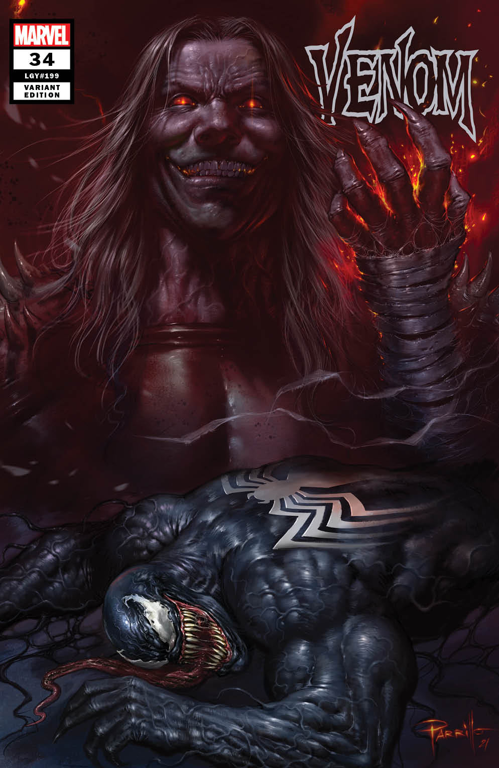 VENOM #34 LUCIO PARRILLO TRADE DRESS VARIANT LIMITED TO 2500