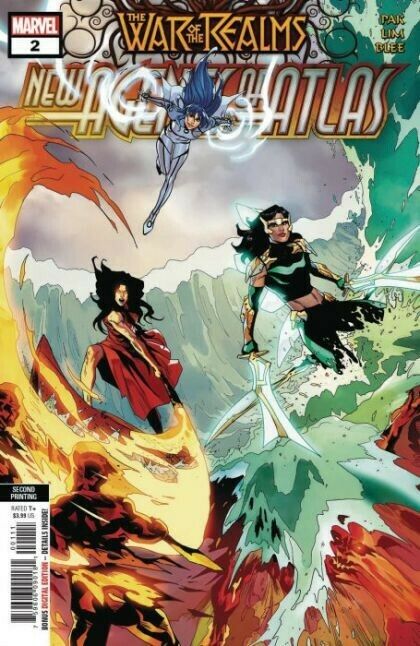WAR OF REALMS NEW AGENTS OF ATLAS #2 RARE 2ND PRINT 1ST SWORDMASTER