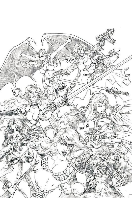 22/01/2020 RED SONJA AGE OF CHAOS #1 1:50 QUAH SKETCH VIRGIN VARIANT