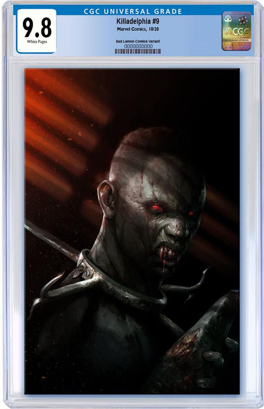 KILLADELPHIA #9 FRANCESCO MATTINA VIRGIN VARIANT LIMITED TO 400 COPIES CGC 9.8 PREORDER