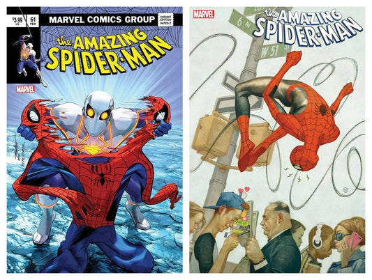 AMAZING SPIDER-MAN #61 MIKE MAYHEW ASM 238 HOMAGE VARIANT LIMITED TO 800 WITH NUMBERED COA & 1:25 TEDESCO VARIANT