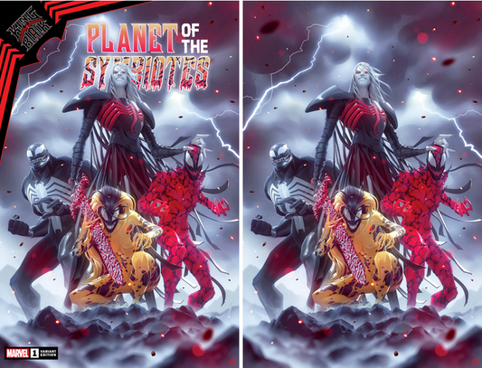 KING IN BLACK PLANET OF THE SYMBIOTES #1 (OF 3) ALEX GARNER TRADE/VIRGIN VARIANT SET