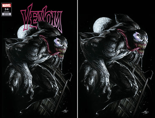 VENOM #34 GABRIELE DELL'OTTO TRADE/VIRGIN VARIANT SET LIMITED TO 700 SETS WITH NUMBERED COA