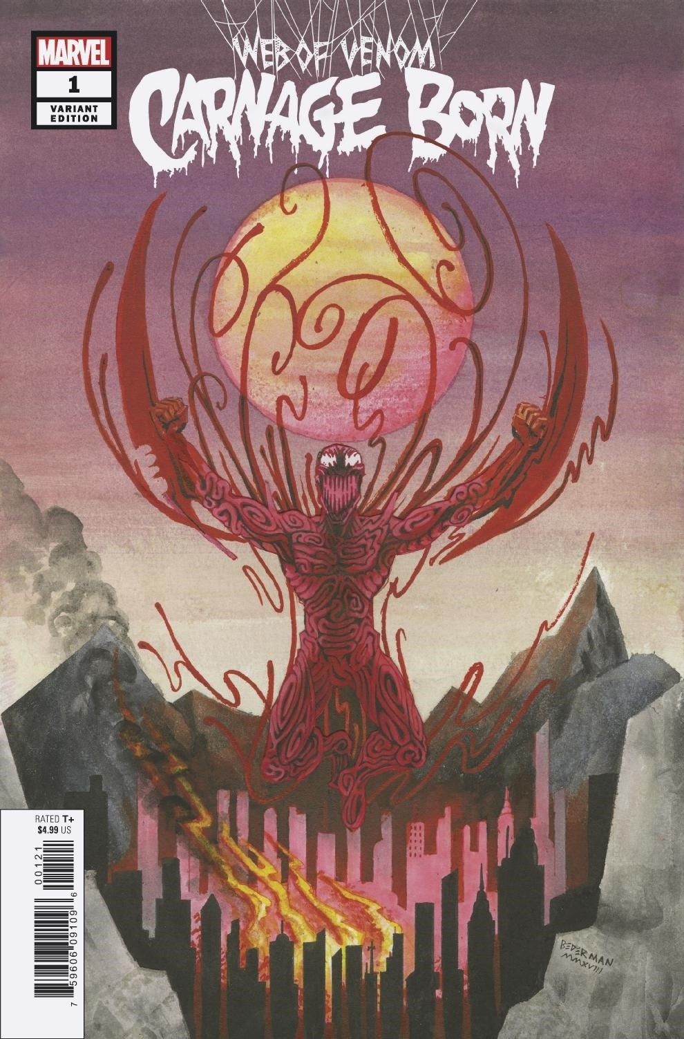 WEB OF VENOM CARNAGE BORN #1 STANDARD & BEDERMAN 1ST APP OF DARK CARNAGE