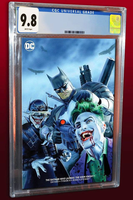 BATMAN WHO LAUGHS THE GRIM KNIGHT #1 MIKE MAYHEW MINIMAL TRADE VARIANT LIMITED TO 700 CGC 9.8 PREORDER