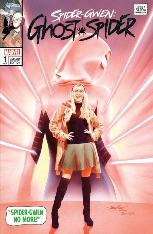 SPIDER-GWEN AKA GHOSTSPIDER #1 MIKE MAYHEW HOMAGE TRADE VARIANT LIMITED TO 600 COPIES