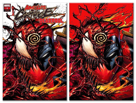 ABSOLUTE CARNAGE VS DEADPOOL #1 TYLER KIRKHAM TRADE DRESS/RED VIRGIN VARIANT SET LIMITED TO 1000 SETS