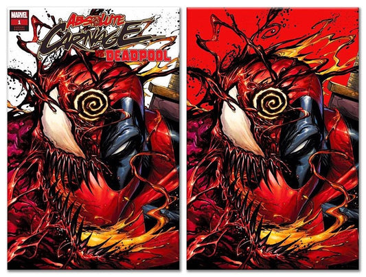 ABSOLUTE CARNAGE VS DEADPOOL #1 TYLER KIRKHAM TRADE DRESS/RED VIRGIN VARIANT SET LIMITED TO 1000 SETS