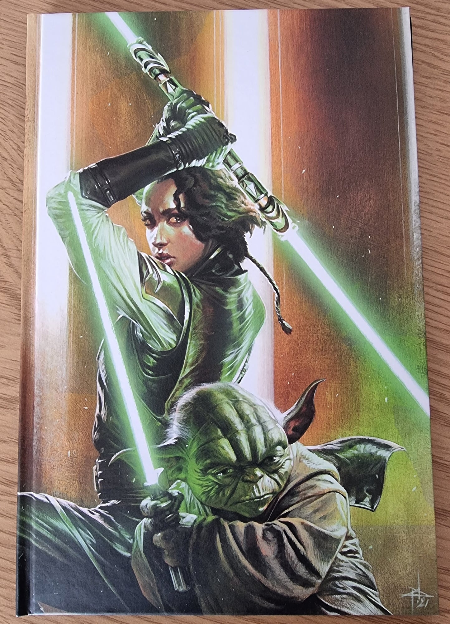 HIGH REPUBLIC #1 PANINI FRANCE GABRIELLE DELL'OTTO VIRGIN VARIANT WITH SIGNED PRINT LIMITED TO 500 COPIES - RAREST VERSION